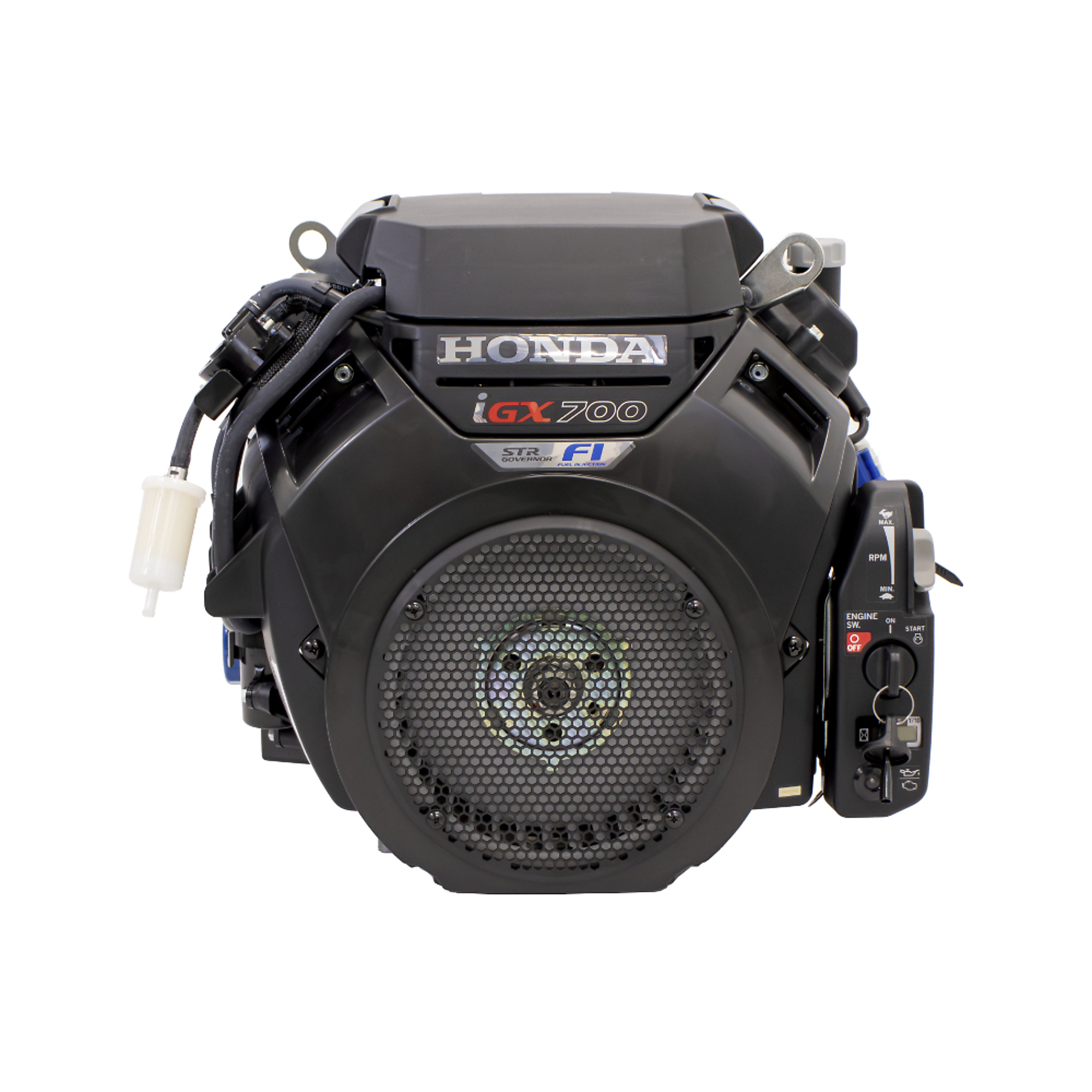 Honda iGX700 OHV V-Twin Engine — 688cc, 1-1/8in. x 3.8in., Electric Start, Horizontal, Black, Model# GX700IRHXTXA2-BLK
